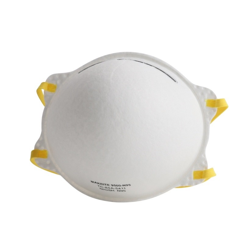 China Non Woven N95 Disposable Respirator Breathable 4 Layer 95% Filtration White Color wholesale