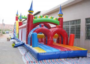 China Funny Sport Games Adult Inflatable Obstacle Course Challenge Bounce House wholesale