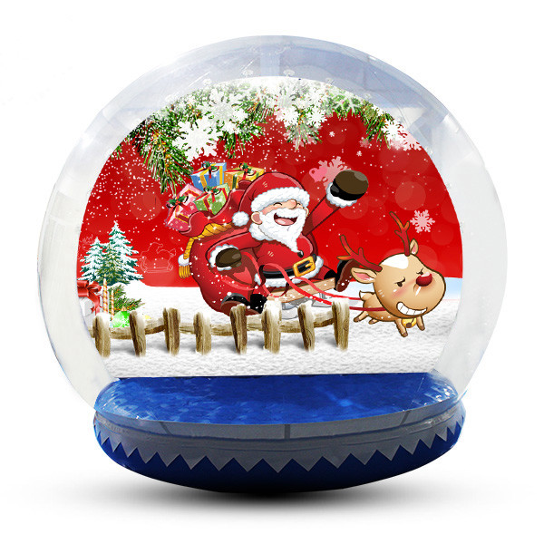 China Large Inflatable Snow Globe For Outdoor Christmas Decoration EN14960 wholesale