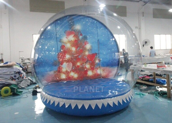 China 0.65mm PVC  Inflatable Santa Snow Globe Ball Quadruple Stitching wholesale