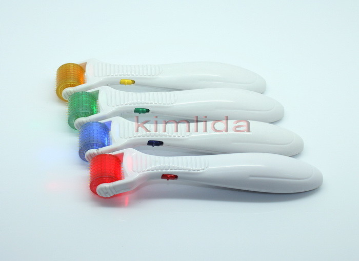 China 200 needles LED Vibrating Medical Derma Roller Micro Needle for Cellulite wholesale