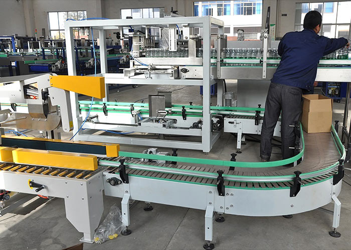 China Automatic Drop Down Carton Case Packer 30packs/Min Wrapping Machine wholesale