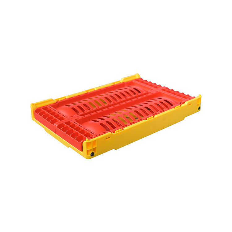 China PP Plastic Stackable Folding Storage Crate With Handle wholesale