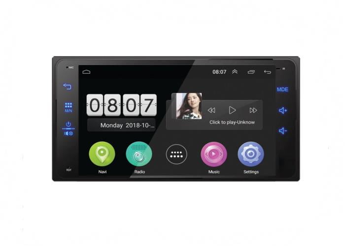 China Auto Car Gps Multimedia Player 7 Inch Double Din Radio Bluetooth Navigation wholesale