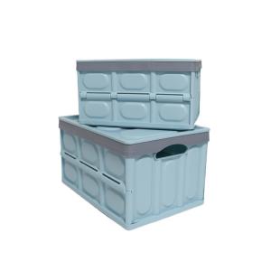 China Ultralight OEM Collapsible Plastic Box , Detachable Folding Crate With Lid wholesale