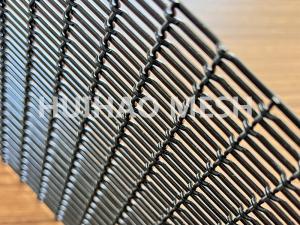 China Facade Stainless Steel Architectural Mesh Metal Woven Wire Spray Black For Decorative Fence wholesale