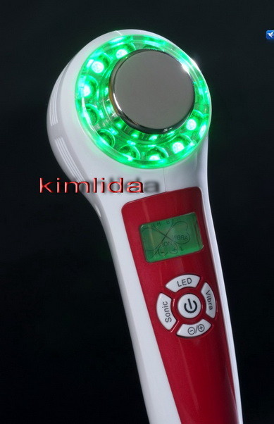 China Ultrasonic LED / Vibration / Ion Skin Care Device For Skin Rejuvenation wholesale