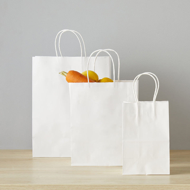 China White Basics Kraft Paper Bags for applying to different Scene wholesale