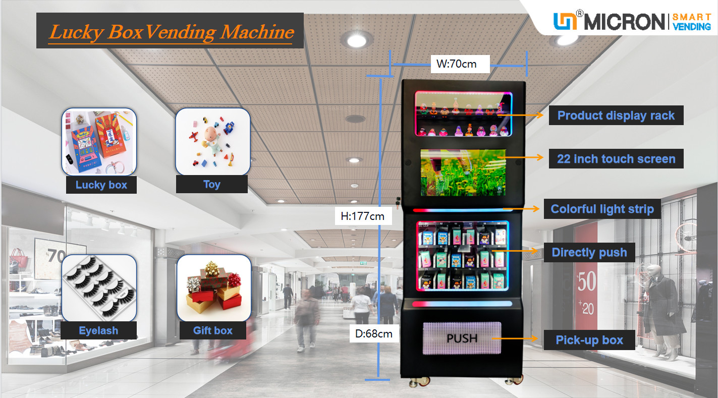 China Blind Box Vending Machine , 21.5 Inch Touch Screen With Mini Display Stand , Game Model  Vending Machine wholesale