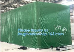 China CARGOES COVER CANVAS & SUPPLY Canvas Tarpaulin for Roof, Outdoor, Patio. Rain or Sun (Reversible, Silver and Black) wholesale