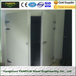 China pu insulated hinged doors cold storage room wholesale
