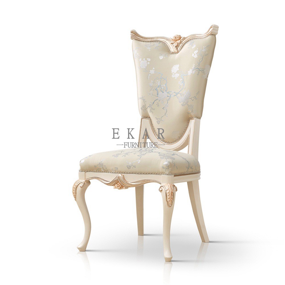 China Latest Design Classic European Style High Back Wooden Dining Chair wholesale
