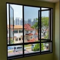 China Indoor Aluminum Casement Window 50mm Double Layer Glass wholesale