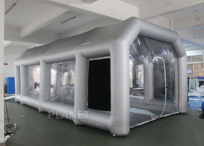 China Outdoor Inflatable Spray Booth With Two Blowers Removeable Filter wholesale