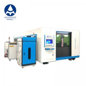 China 3015 1000W Whole Cover Fiber Laser Cutting Machine 4500kg For Stainless Steel Plate wholesale