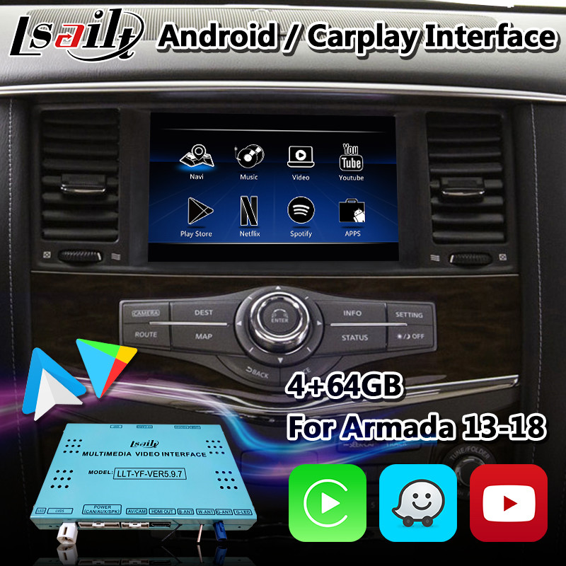 China Lsailt Android Multimedia Interface for Nissan Armada With Wireless Android Auto Carplay wholesale