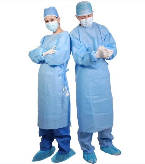 China Medical Disposable Surgical Gown , Customized Color Disposable Isolation Gowns wholesale