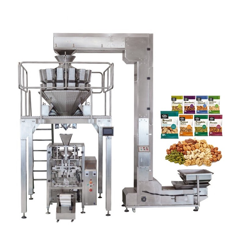China 2000g Puffed Food Packing Machine With Weighing Machine wholesale