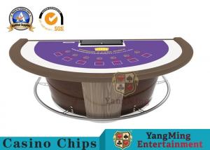 China Luxury Super Casino Blackjack Table  , 7 Player Casino Poker Game Desk wholesale