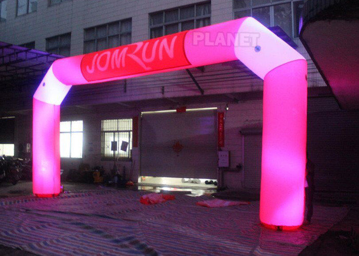 China Custom Advertising LED Inflatable Start Finish Arch For Event wholesale
