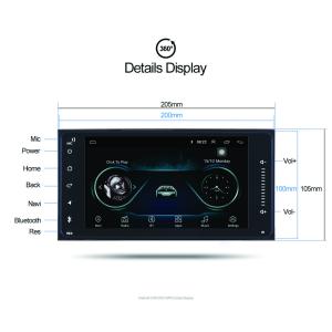 China 2 Din Car Stereo Multimedia Player System Car Media Player Bluetooth For Toyata wholesale