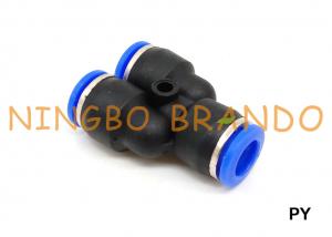 China PY Union Y Push In Plastic Pneumatic Hose Fitting 4mm 6mm 8mm 10mm 12mm wholesale