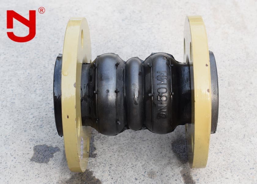 China Hydraulic Double Sphere Rubber Expansion Joint Synthetic Rubber Reduce Tensile Strength wholesale