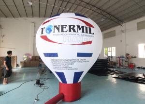 China Roof Advertising Giant Model Hot Air Balloon Shape Inflatable Ground Balloons For Promotional Advertising wholesale