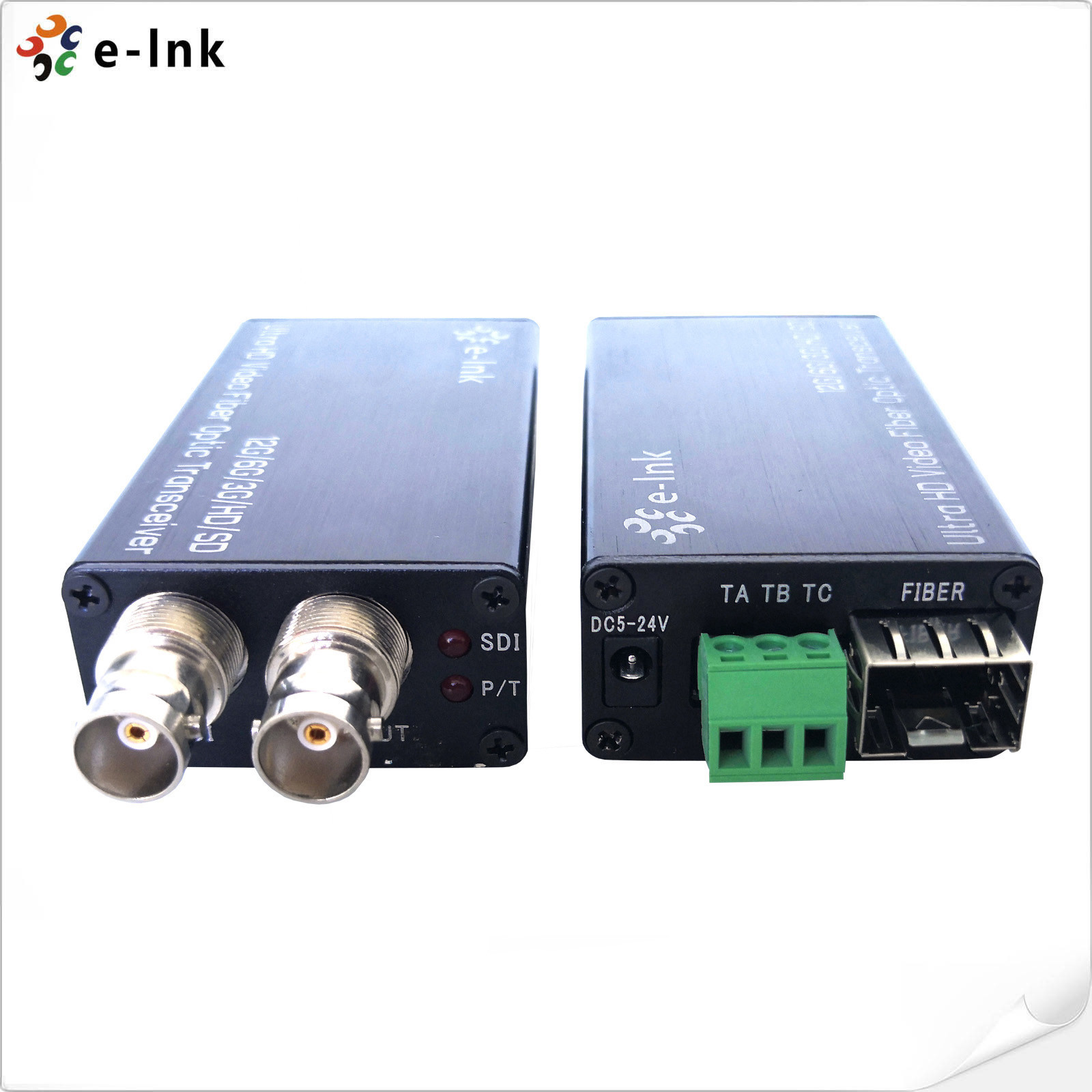 China Mini Converter Optical Fiber 12G-SDI with Tally and loop out Single Mode Fiber LC Connector 20KM wholesale