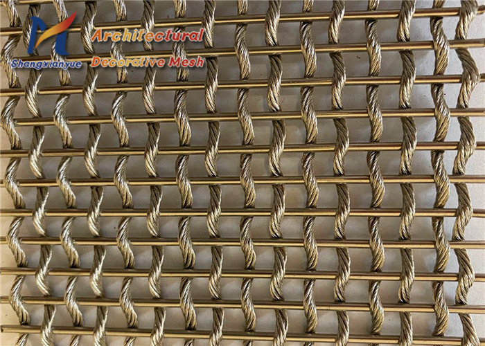 China Titanium Coated Architectural Cable Mesh 2.5mm Stainless Steel 201 wholesale
