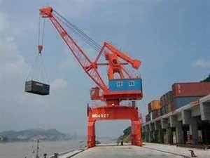 China 103 KW 72 t 6 - 14 m portal boom Bench PLC control gantry Crane specification wholesale