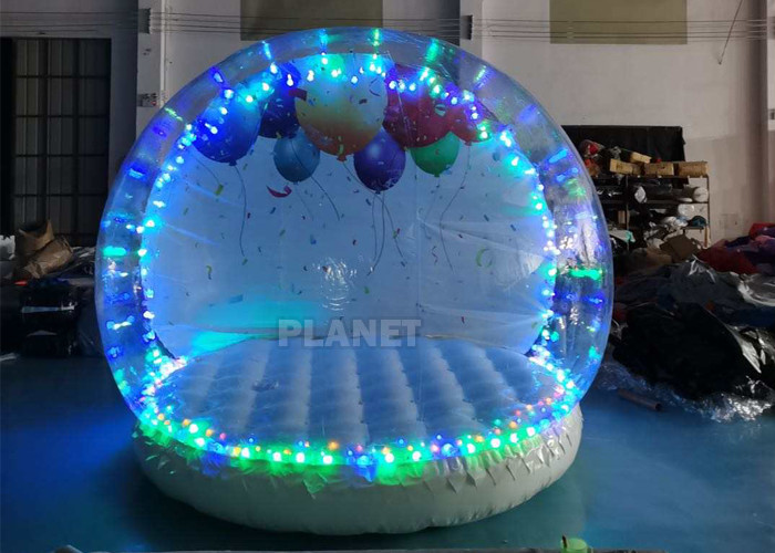 China 3 Meter Dia Inflatable Snow Globe Photo Booth With Blowing wholesale