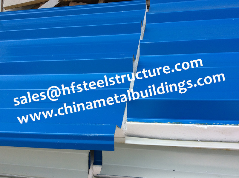 China Chinese Design EPS Sandwich Panels For Walk In Cold Room 1150 Width wholesale