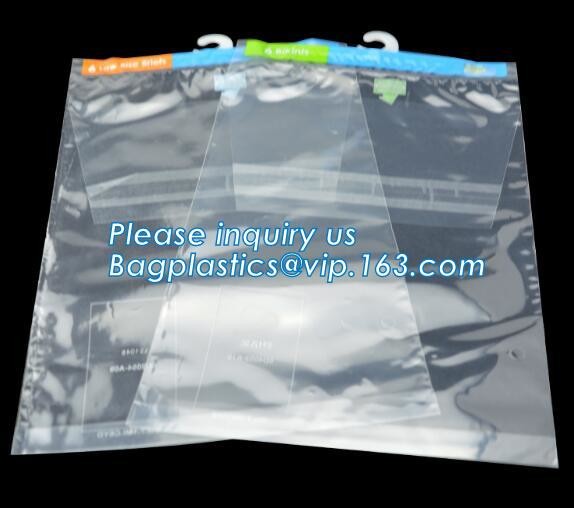 China Hanger Plastic Hook Bag for Packaging on Festivals,Hanger PVC bed sheet packaging bag with buttons,Stationery Set Transp wholesale