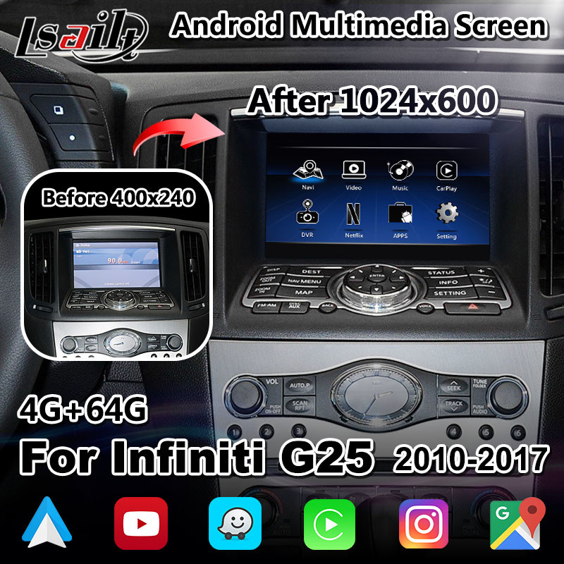 China HDMI Lsailt Car Multimedia Display Android 9.0 For Infiniti G25 Q40 Q60 wholesale