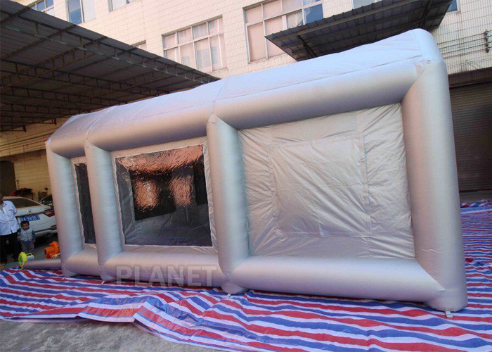 China 6m Long  Inflatable Spray Paint Tent With PVC Tarpaulin Or Oxford Cloth Material wholesale