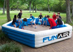 China Funny Portable Interactive Inflatable Gaga Ball Pit / Inflatable Gaga Ball Court For Kids Outdoor Games wholesale