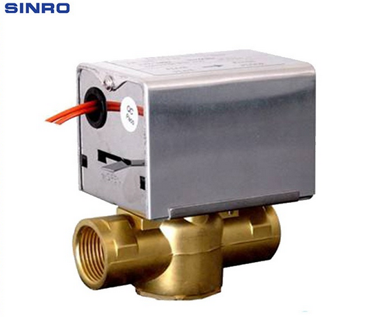 HVAC system water and steam motorized pressure control valve