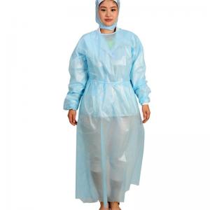 China 60 Gsms Hooded Waterproof Disposable Isolation Gown wholesale