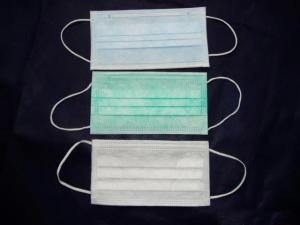 China Non Woven Elastic Ear Loop Mask , Tie On Type 3 Layer Face Mask Disposable wholesale