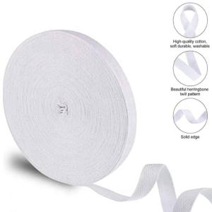 Custom Natural Recycled Cotton not-elastic herringbone tape Herringbone Twill