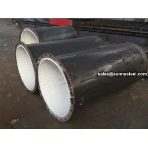 China Large Diameter Ceramic Patch Composite Pipe on sale