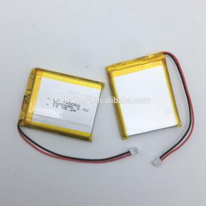 China SUN EASE CE and ROHS 785060 2500mAh 3.7V 1 cell lithium polymer battery with JST connector on sale