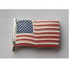Buy cheap American Flag Hard Enamel Lapel Pins / Metal Enamel Pins Customized Logo from wholesalers