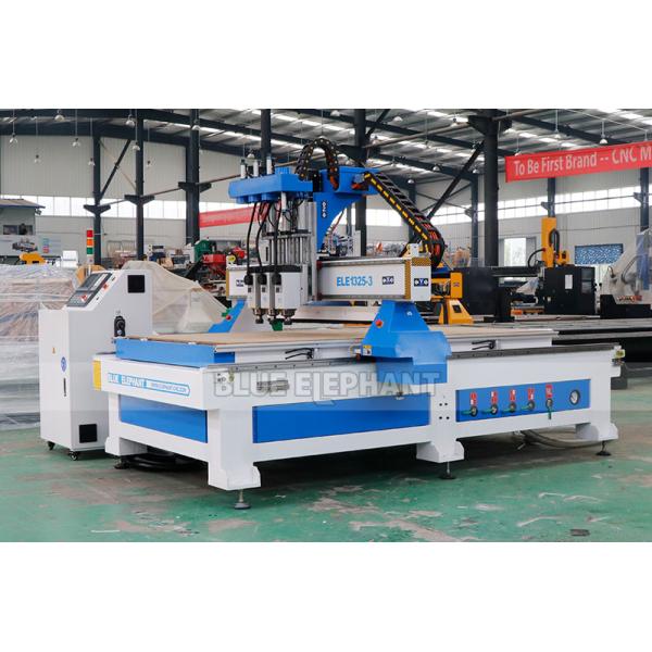 1325 Three Processes Multi Head CNC Router Machinery with HQD Air Cooling Spindle