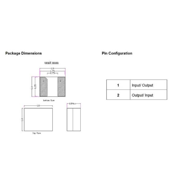 433.92MHz One Port SAW Resonator SMD1814 Size High Stability for Remote Control Devices