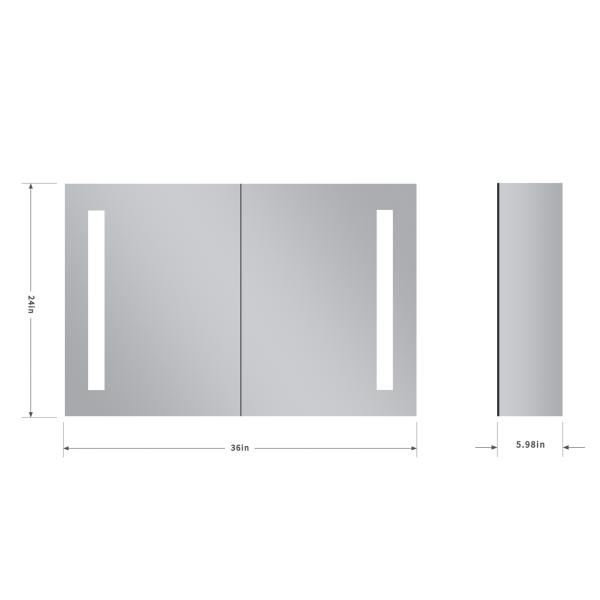 Customizable Anti Fog Bathroom Mirror Cabinet Rustproof With Jewelry Storage