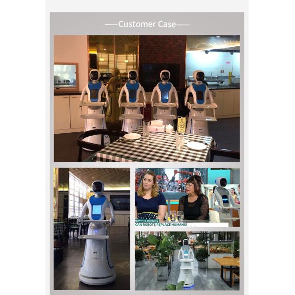 DC 24V 50W Restaurant Service Robot Hotpot Automated Delivery Robots
