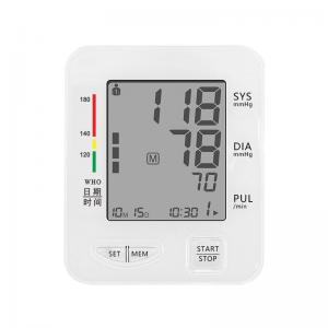China Home Use Upper Arm Blood Pressure Monitor With Extra Large Cuff wholesale