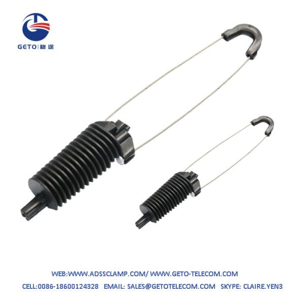 China 4-8mm Plastic Dead End Clamp For Drop Cable Hardware Aerial Network